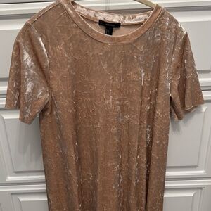 Forever 21 Beige Velvet Top
